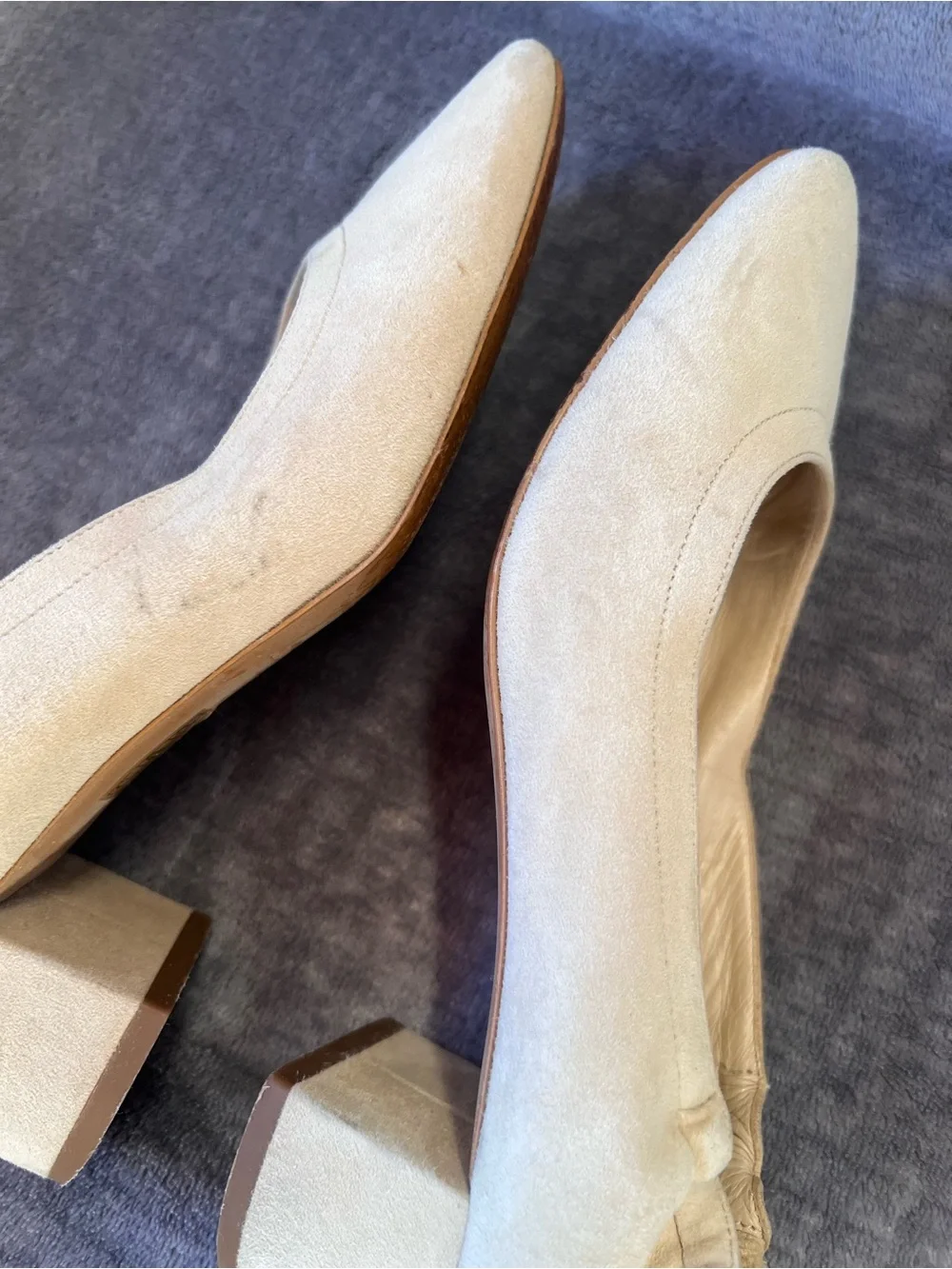Everlane The Italian Leather Day Heel Bone 6 Women's Elastic Back Comfort
